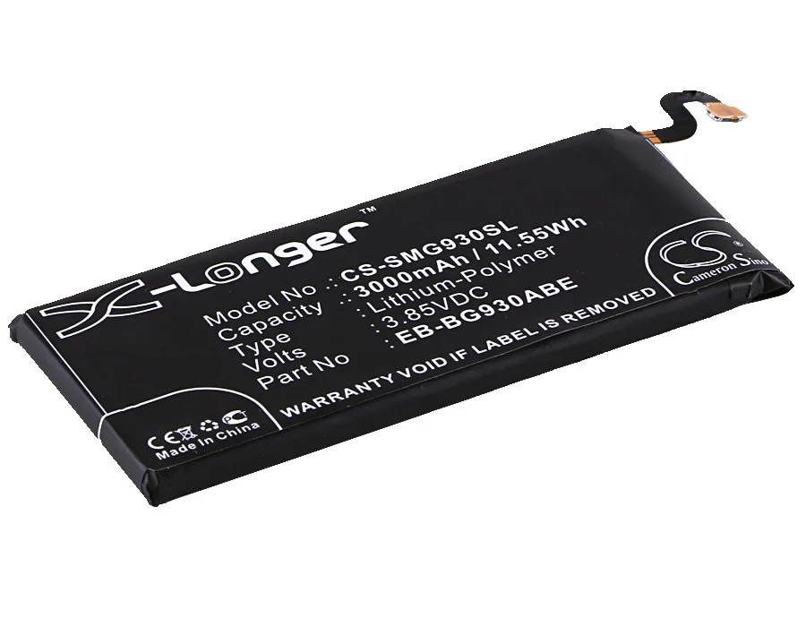 Cameron sino 3000 мА/ч, батарея для SAMSUNG Galaxy S7 Duos XLTE герой SM-G9308 G930A G930F G930P G930R4 G930T G930V EB-BG930ABA