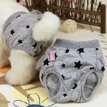

Pet Dogs Clothes Sanitary Panties Diaper Female Underwear for Dog Pomeranian Dog Clothing Pet Supplies
