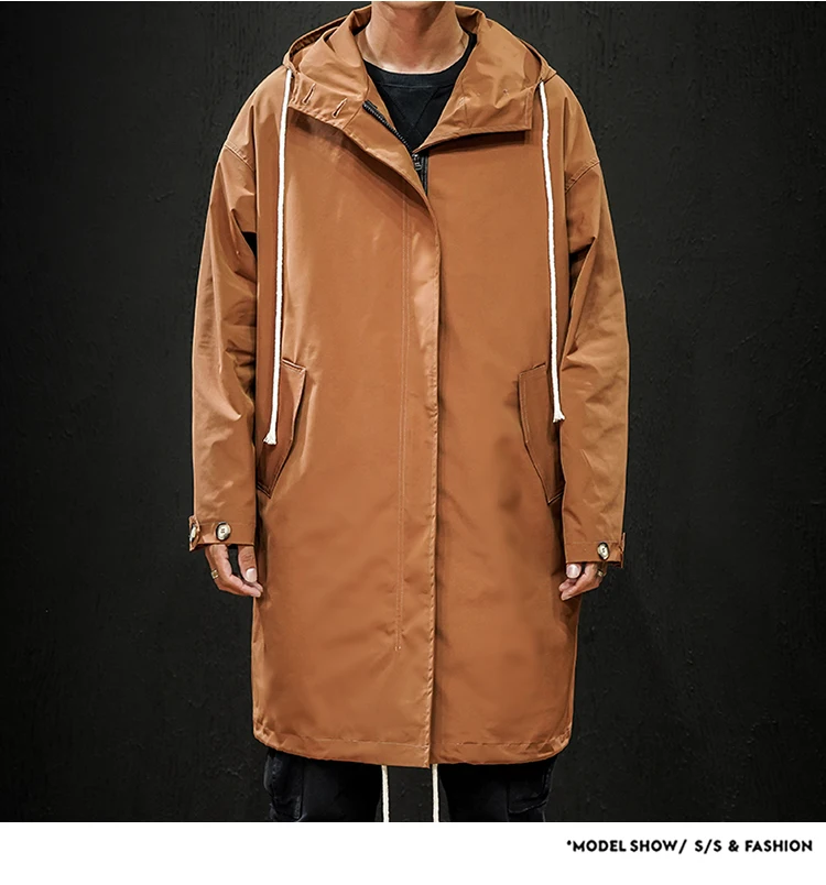 Тренч, Мужская ветровка, куртка в стиле милитари, несколько карманов, мужские пальто с капюшоном, водолазка, повседневная верхняя одежда, мужская, зима, осень