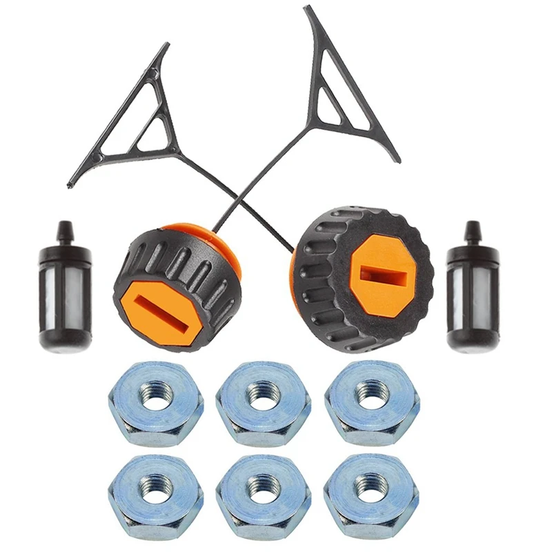 

New-Fuel Cap + Oil Cap + Sprocket Cover Bar Nut For Stihl 020 020T 021 023 024 025 026 028 034 034S 036 038 048 Chainsaw