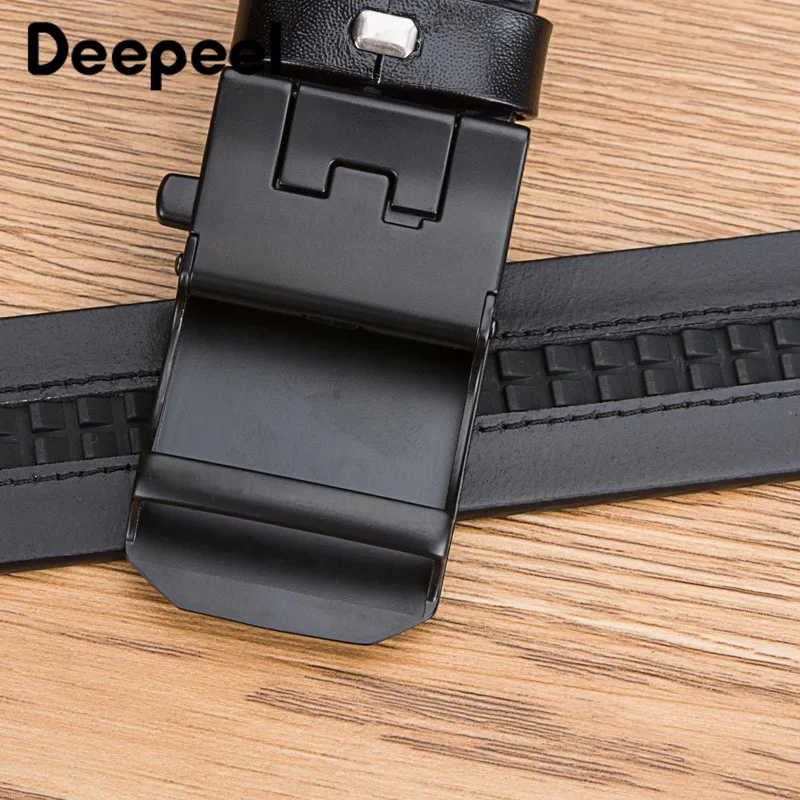 Deepeel 1 шт. 3,4*105-160 см первый слой воловьей кожи сплава автоматическая пряжка мужской ремень из чистой кожи длинный плюс размер ремень YB316