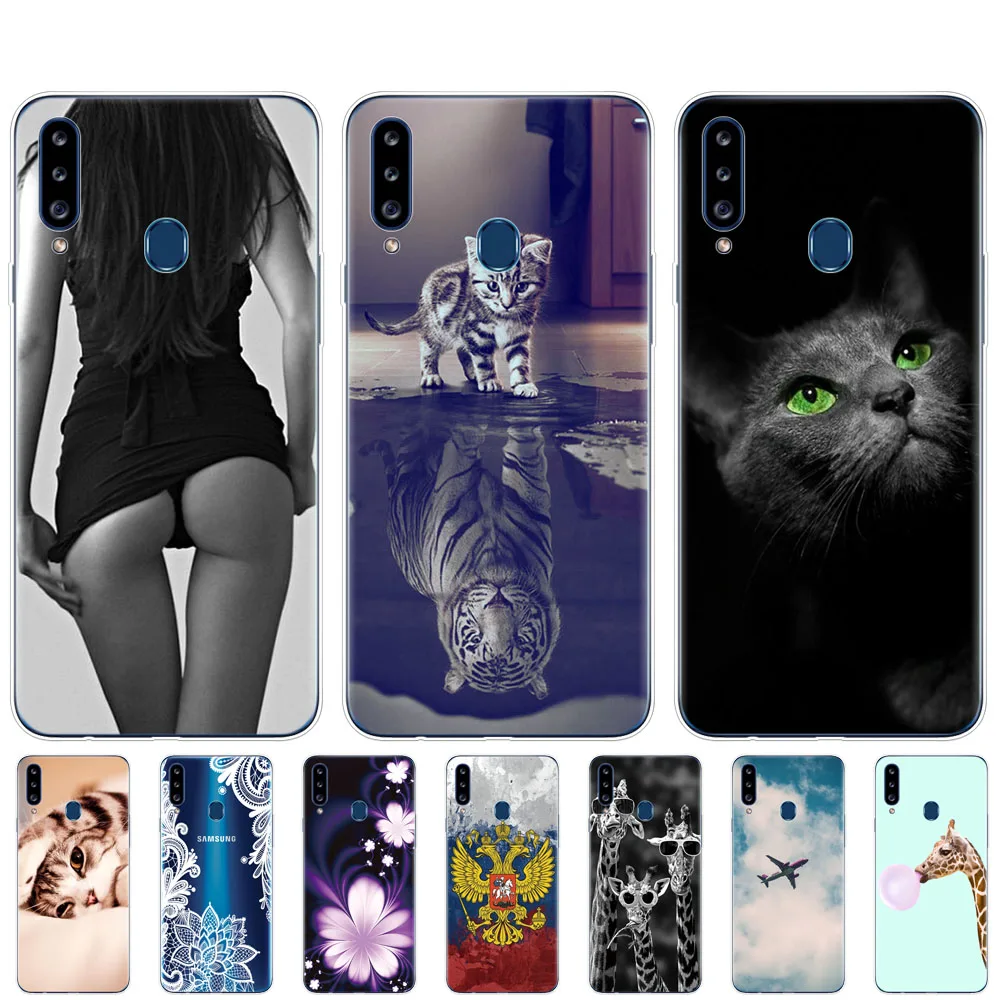Силиконовый чехол для Samsung Galaxy a20s мягкий из ТПУ задняя крышка телефона A20s A 20s a207