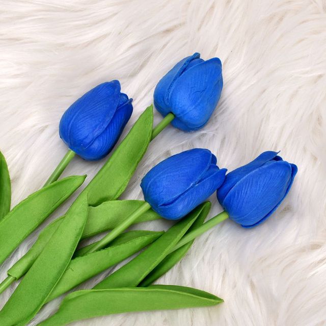 PU Tulip Artificial Flower Real Touch Artificial Bouquet Fake Plants For Wedding Decoration Flowers Home Garden Decor