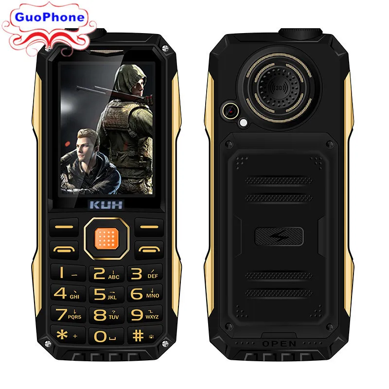KUH T998 телефон с зарядным устройством двумя sim камерами MP3 фонарик ShockproofRugged 2 4 дюйма
