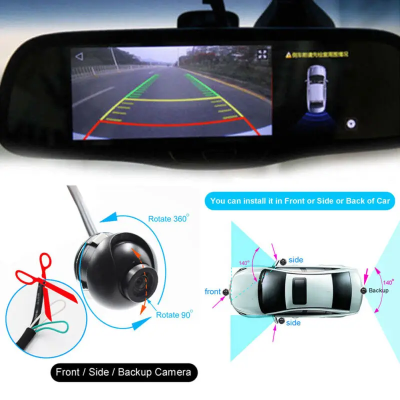 Новинка Авто 4 светодиодный камера автомобиля 360 ° HD камера заднего вида автомобиля Ca Грузовик ночного видения парковочные принадлежности водонепроницаемый