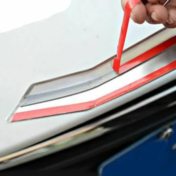 

Car Water Cup Trim Interior Silver ABS Plastic Decor Sticker Cover Waterproof