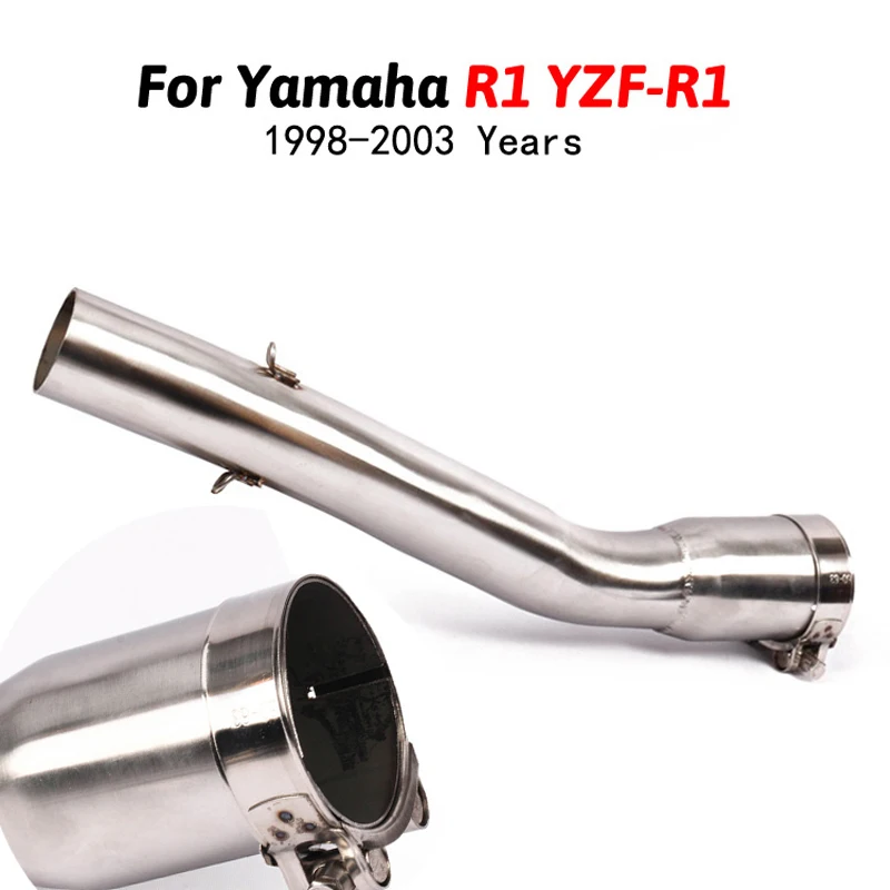 

For YAMAHA R1 YZF-R1 1998 1999 2000 2001 2002 2003 Motorcycle Exhaust Pipe Muffler Front Link Midd Pipe