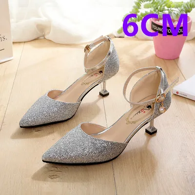2d Cresfimix talons hauts/женские модные туфли-лодочки высокого качества на высоком каблуке с серебристым жемчугом; свадебные пикантные туфли на высоком каблуке золотистого цвета; a3114 - Цвет: 2d