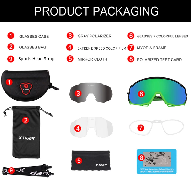 Baratos X TIGER fotocromáticos gafas de ciclismo polarizado gafas ciclismo deportes gafas para bicicleta de montaña gafas de ciclismo