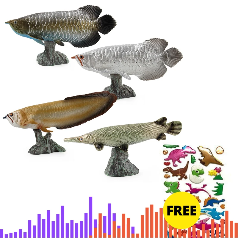 fish next to action figure