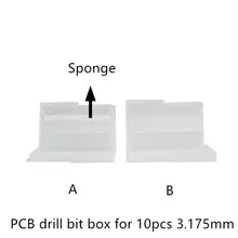 PCB коробка фреза чехол для 10 шт диаметр 3,175 мм сверло