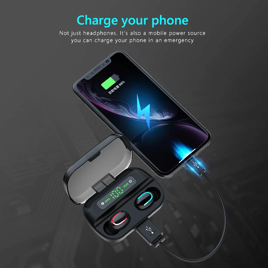 CBAOOO Q76 TWS 5,0 настоящие беспроводные Bluetooth наушники для Xiaomi Redmi гарнитура стерео звук наушники двойной микрофон
