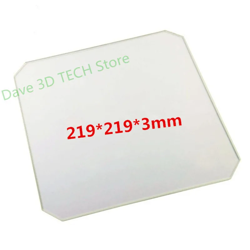 Funssor 219x219x3mm Borosilicate Glass plate with Bed Clips for Wanhao Duplicator i3 Anet A8 A6 MP Maker Select 3D Printers | Компьютеры и