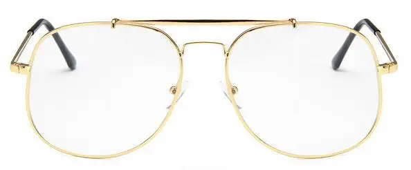 Классические мужские солнцезащитные очки для вождения Женские Ретро брендовые дизайнерские высококачественные солнцезащитные очки женские мужские модные очки с зеркальными линзами UV400 - Цвет линз: gold clear