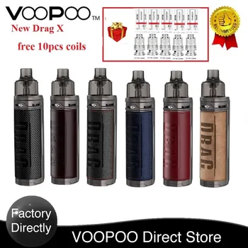 

Free Gifts Original VOOPOO Drag X Mod Pod Vape Kit with TFT Color Screen & GENE.TT Chip E-Cig Vaporizer Vs Vinci X /Aegis Boost