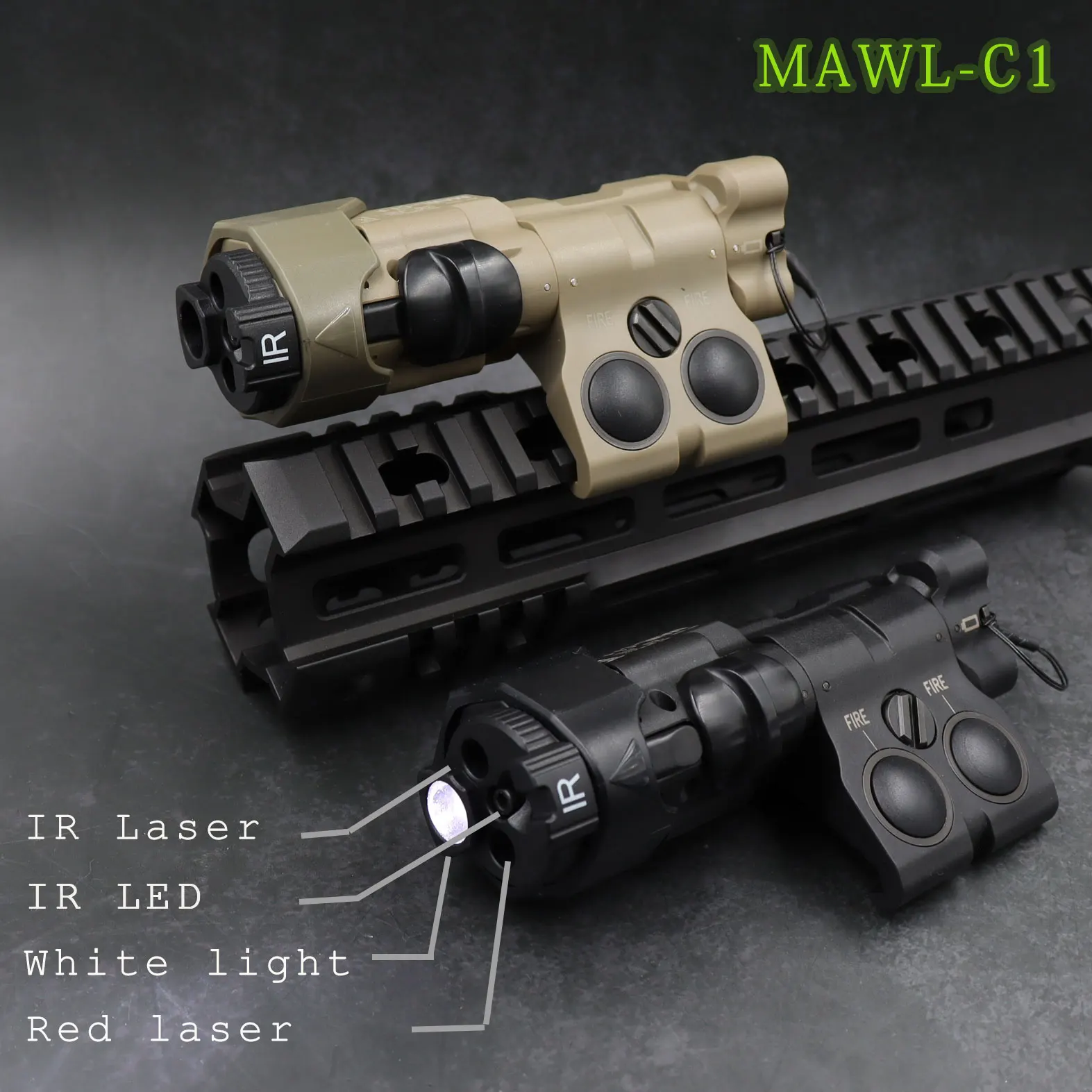 Nylon MAWLC1 Real Upgraded Version Newest Replica For Tactical Airsoft