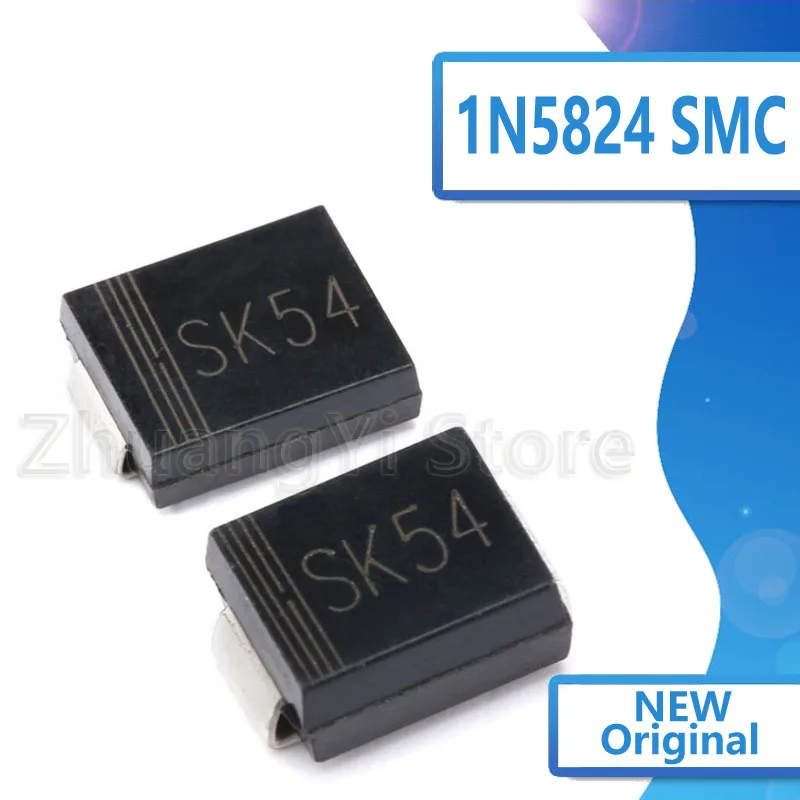 100 шт./лот Новый 1N5824 IN5824 SK54 DO 214AB SMD диод SMC громкость 5A 40V|Органайзеры для кабеля| |