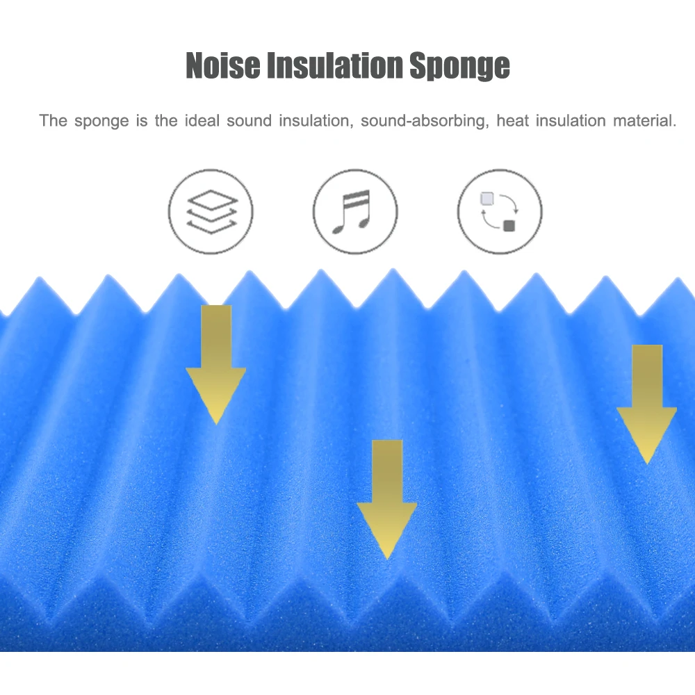 Звукоизолированные клиновидные пены звукоизоляции видео комнаты звукоизоляции губки стены мертвые