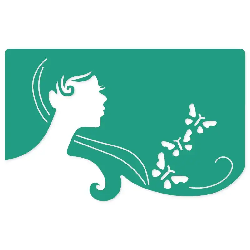 

Lady butterfly embossing Metal Cutting Dies Scrapbooking Album Cut DIY Craft Paper Card Making stencil Embossing Die Decor