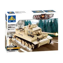 

KAZI Building Blocks Century Military Series Germany Armored Forces Tiger-type Tank Educational Assembled Model 82011