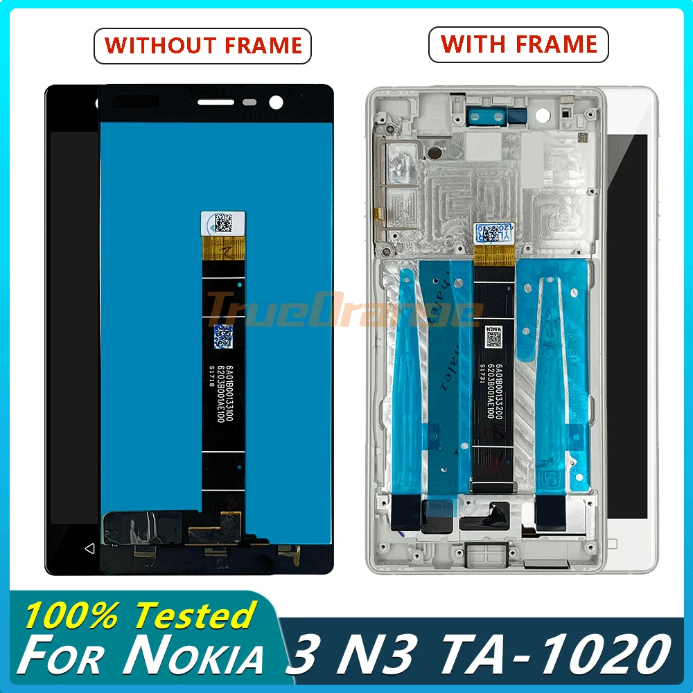 ЖК-дисплей 1020 дюйма для Nokia 3 N3 TA-1028 TA-1032 TA-1038 TA-5 0 сенсорный экран с дигитайзером и
