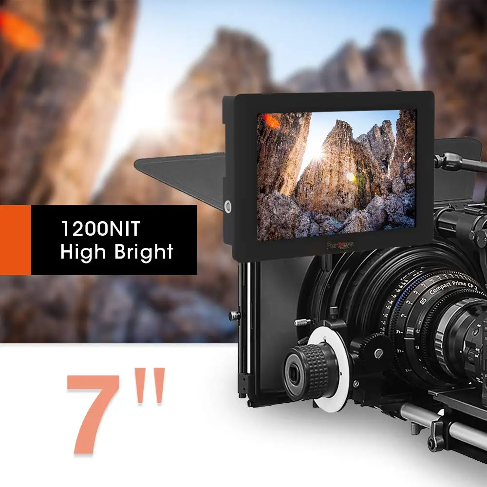 PortKeys HS7T высокая яркость 1200nit 3G SDI/4K HDMI на мониторе камеры 3D LUT черный|Мониторы| |