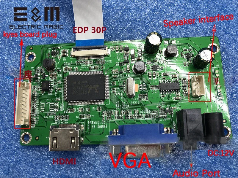 13,3 дюймов ips 1920*1080 Емкостный сенсорный экран ЖК-монитор HDMI VGA EDP приводная плата для автомобиля Raspberry Pi дисплей модуль DIY комплект
