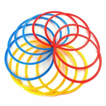 

12pcs Aid Training Ring For Tennis Durable Footwork Speed Leg Muscles Sport Basketball Soccer Practice Football Agility Fitness