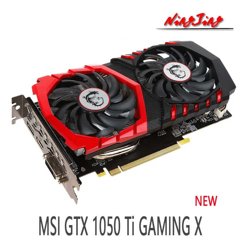 MSI GeForce GTX 1050 Ti  4G GDDR5 GTX1050TI Desktop CPU Motherboard NEW gaming card for pc