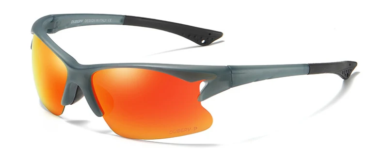 DUBERY Sport Style Polarized Sunglasses Men Travel& Fishing Half Frame Sun Glasses Photochromic Lens UV Goggles KD104