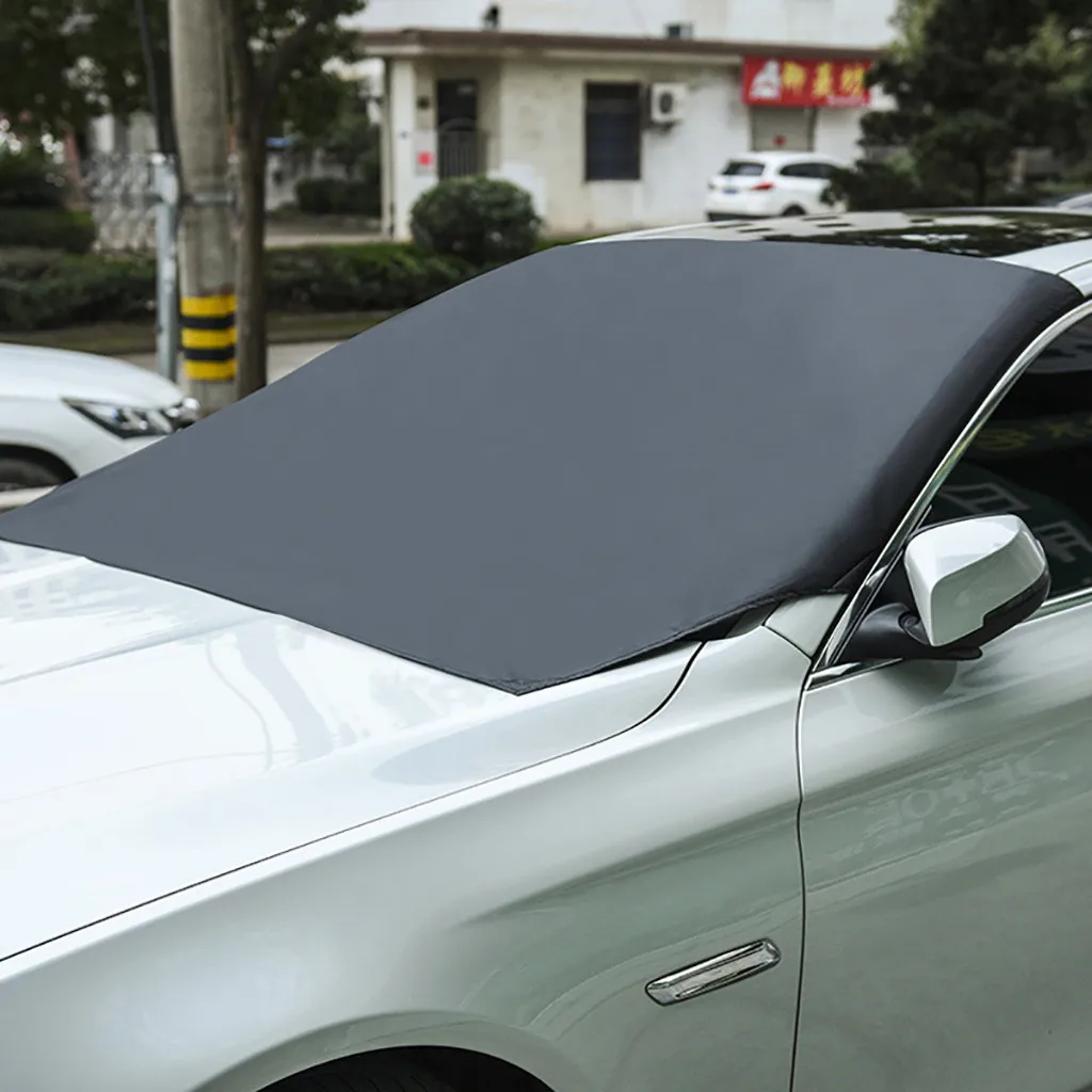 Чехол для лобового стекла автомобиля с магнитными краями и защитой от солнца, водонепроницаемый защитный чехол для лобового стекла# BL35