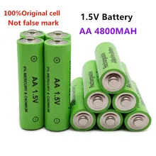 4 20 20 pçs 1.5v nova marca aa bateria recarregável 4800mah 1.5v novo alcalino recarregável batery para led luz brinquedo mp3 frete grátis