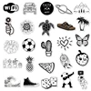50pcs Black and White Cartoon Stickers Kids Luggage Notebook Laptop Sticker Skateboard Suitcase Decals For Computer Sticker ► Photo 3/6