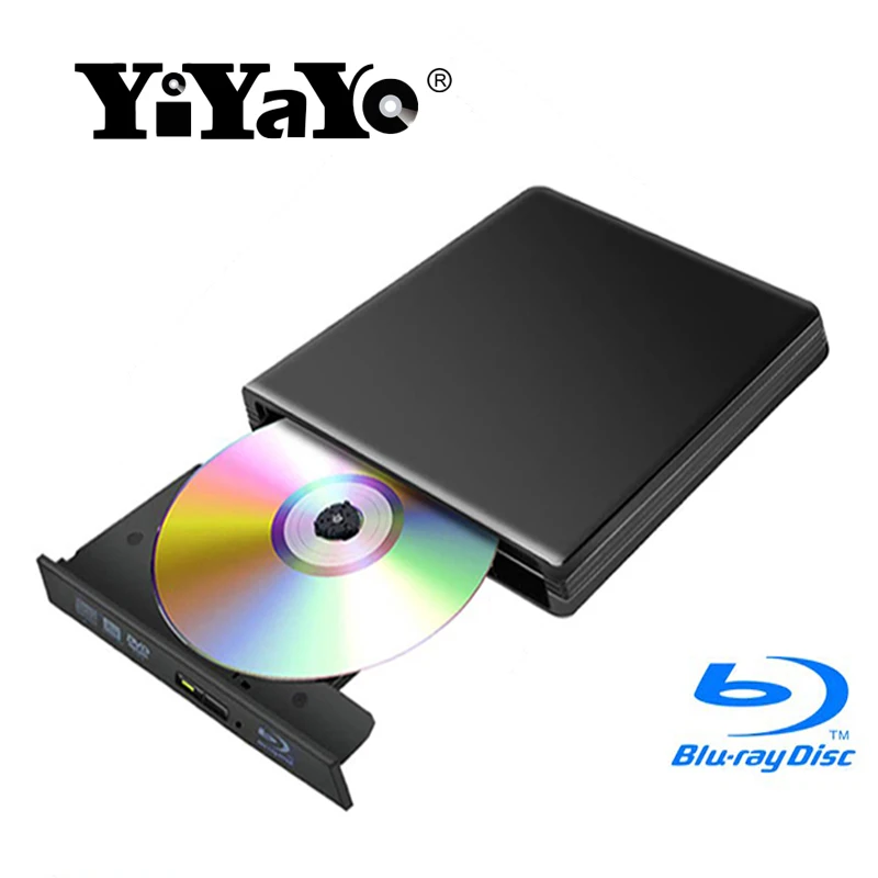 YiYaYo Blu ray Drive BD ROM Проигрыватель DVD/CD RW горелки писатель USB 3 0 Внешний Оптический