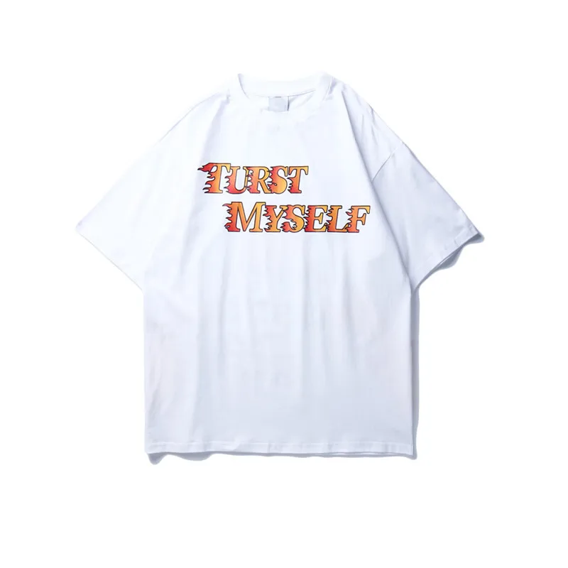 white tshirt Мужские футболки в стиле хип-хоп с принтом темных икон пламени, летняя уличная одежда, мужские футболки с коротким рукавом, повседневные футболки - Цвет: white tshirt