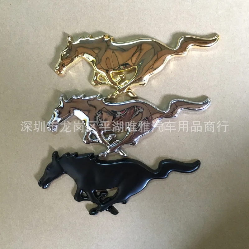 Стайлинг автомобиля 3D металлический Mustang бегущая лошадь Передняя капота решетка