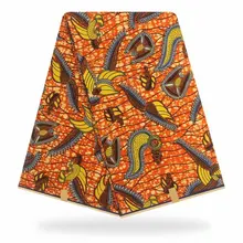 Нигерийская вощеная ткань с Африканским узором, хлопок, принт, Анкара, высокое качество, настоящий воск, Анкара, воск, настоящий 080307