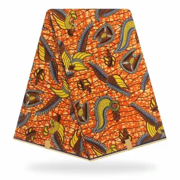 

Nigerian Wax Fabric African Cotton Print Ankara High Quality veritable Wax 2019 pagne africain Ankara wax veritable 080307
