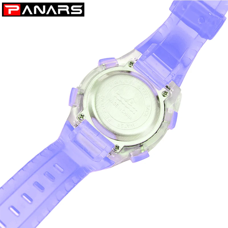 PANARS, часы для девочек, детские спортивные уличные водонепроницаемые цифровые светодиодные часы с будильником, светящиеся многофункциональные часы, с фабрики