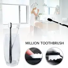 Портативная зубная щетка с мягкой щетиной микро нано миллион корня зубная щетка супер мягкая плотная зубная щетка для чувствительной гингивы, пожилых людей