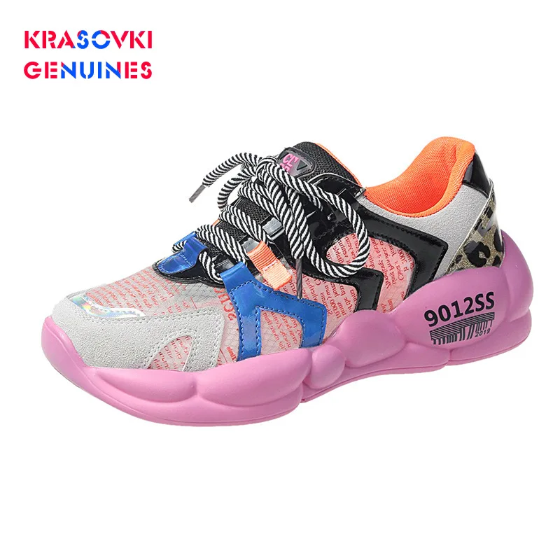 Krasovki Genuines/женские кроссовки Прямая поставка сезон осень яркие цвета