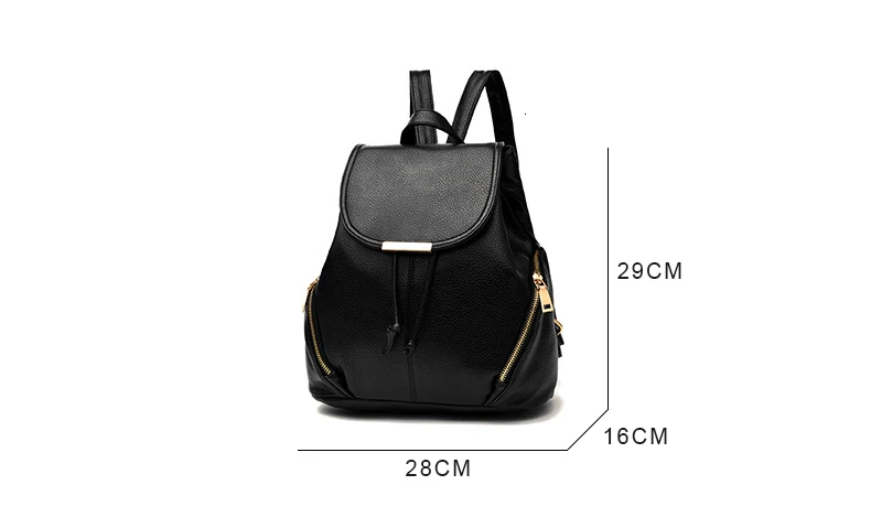 Женский рюкзак, новая мода, консервативный стиль, студенческий рюкзак из искусственной кожи, однотонные рюкзаки для девочек-подростков 8775
