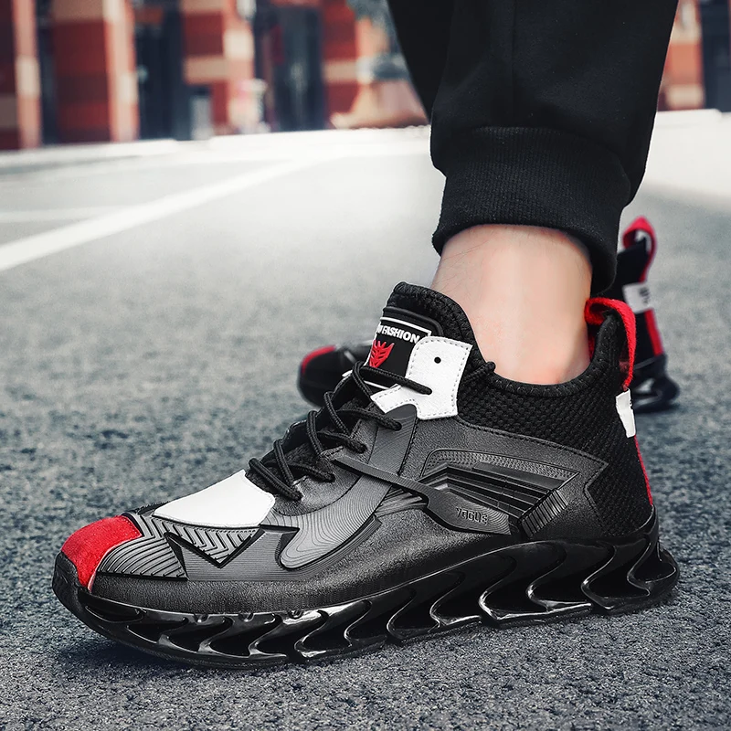 

HUMTTO Men Blade Shoes Fashion Breathable Sneaker Running Shoes Comfortable Sports Men's Sneakers Walking Jogging Casual Shoes
