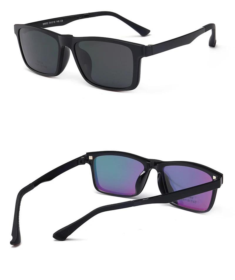 Поляризованные солнцезащитные очки для чтения на клипсах для близорукости, женские и мужские солнцезащитные очки с магнитным покрытием, солнцезащитные очки с клипсой для ночного видения, очки для вождения UV400 N5
