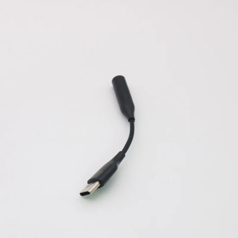 Samsung usb type C штекер 3,5 мм наушники AUX аудио кабель USB C к 3,5 адаптер конвертер для Galaxy A60 A6S A80 Note 10 Pro - Цвет: Black no box