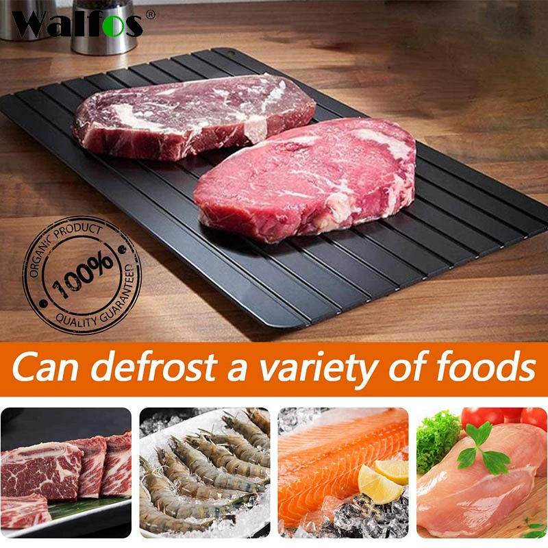 Aluminum Fast Defrosting Tray Unfreeze Food Meat Fruit Quick Defrosting Plate