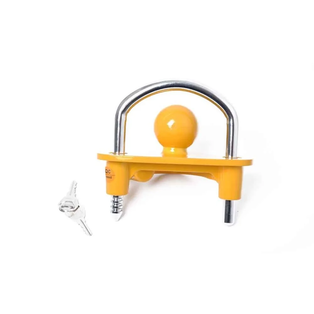 Car-Flower-Blue-U-type-Trailer-Anti-theft-Lock-Yellow-Round-Handle-Handle-Ball-Cover-Trailer (4)