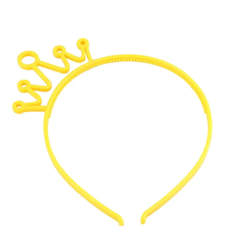 yellow crown Модные женские и Детские ободки для волос с коронными ушками для девушек, ободок для дня рождения, Детские вечерние аксессуары для волос с кошачьими ушками - Цвет: yellow crown