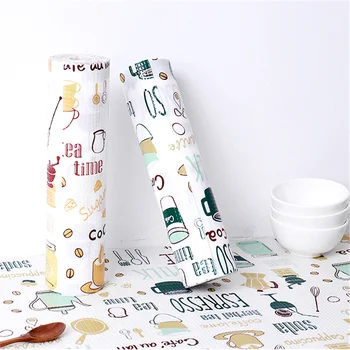 

1 Roll Waterproof Oil Proof Dishes Table Mat Drawer Cabinet Shelf Cupboard Sticker Kitchen Accessories Kitchen Gadgets