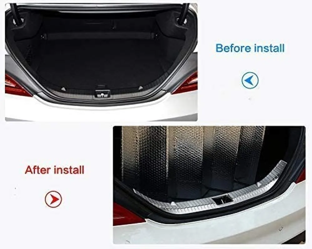 

Stainless Steel Rear Bumper Protective Trunk Inner Plate For Mercedes Benz CLA 200 220 260 2014-2016
